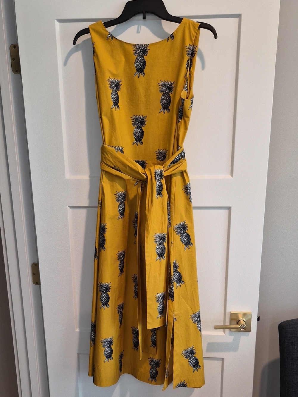 Ann Taylor Cotton Pineapple Dress Size M